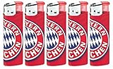 5er Set Feuerzeug Logo FC Bayern München FCB