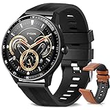 Smartwatch, Smartwatch, IP67 wasserdicht, für Herren, Smartwatch, 3,8 cm (1,3 Zoll) mit 24 Sportarten, Herzfrequenz, Kalorie, Schlaf, GPS, Smart-Armband mit iOS