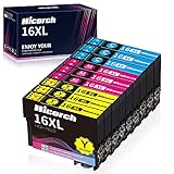 Hicorch 16XL Druckerpatronen Ersatz für Epson 16 Multipack Kompatible mit Epson Workforce WF-2010 WF-2510 WF-2520 WF-2530 WF-2540 WF-2630 WF-2650 WF-2660 WF-2750 WF-2760 (3 Cyan, 3 Magenta,3 Gelb)