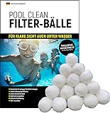 IBR Pool Clean Filterballs inkl. Waschnetz, Filterbälle für Sandfilteranlagen zur professionellen Schwimmbad- und Poolreinigung, 700g aus D