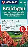 KOMPASS Wanderkarte 768 Kraichgau, Karlsruhe, Landau i. d. Pfalz, Speyer, Sinsheim, Eppingen, Bretten, Pforzheim, 768: 4in1 Wanderkarte 1:50000 mit ... (KOMPASS-Wanderkarten, 768, Band 768)