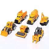 Xolye Baufahrzeug Set Kombination Spielzeug Bagger Gabelstapler Road Roller Spielzeug Auto Legierung Müllwagen Modell Mini Jungen Spielzeug Auto Geschenk