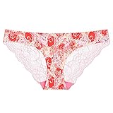 AFFGEQA Sexy Unterwäsche für Damen aus Eisseide mit Niedriger Taille Brazilian Slip Sexy Mädchen Baumwoll Unterwäsche Unterhosen Bequem Nahtlos D