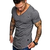 KXZD Sportshirt Herren Laufshirt Kurzarm Mesh Funktionsshirt Atmungsaktiv Kurzarmshirt Sports Trainingsshirt für Männer T-Shirt O-Neck Print Shirt Kurzarmshirt Short Sleeve Casual Streetw
