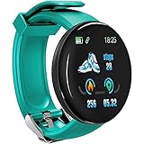 D18S Smart Uhr Smartwatch Fitness Uhr mit Blutdruck Herz Rate Schlaf Monitor IP65 Wasserdicht Männer Fitness Tracker Smartwatch Frauen Mode Elektron Uhr Compatable mit Andriod U