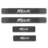 Qirc Karbonfaser-Aufkleber fürs Auto ist geeignet für Ford Focus 2 MK2 Focus 3 MK3 Zubehör Autotürschwellenschutz, kratzfeste Platte (weiß)