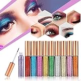 10 Farben/Satz Eyeliner Liquid Glitter Lidschatten Eyeshadow lang Snhaltendes Wasserdichtes Lidschatten Makeup