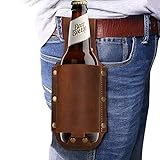 HZDyg Leder Bierholster, Bierhalter, Flaschenholster, Holster Bierhalter, Flaschenhalter, passend für 12 Unzen F