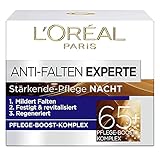 L'Oréal Paris Nachtpflege für das Gesicht, Anti-Aging Nachtcreme zur Minderung von Falten, Vitamin B3 und Vitamin E, Festigt und revitalisiert die Haut, Anti-Falten Experte, 1 x 50