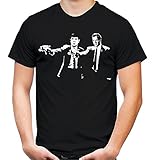 Pulp Fiction Star Trek Männer und Herren T-Shirt | Spruch Enterprise Geschenk (XXXL, Schwarz)
