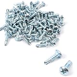500 Stück selbstbohrende Schrauben, runder Kopf und Bohrspitze, 13 mm, g