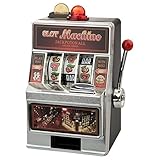 Geschenke 24 Spardose – Spielautomat (ohne Gravur): originelle Verpackung für Dein Geldgeschenk – in Las Vegas Optik und mit witzigen Soundeffekten – optional mit Deinem Wunschtext g