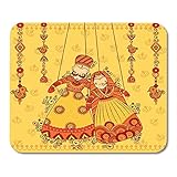 Mauspads kultur rajasthan design der bunten rajasthani puppe im indischen stil indien jaipur mauspad für notebooks, Desktop-comp