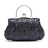 VENI MASEE Damen Handgemachte Perle Handtasche, Abendtasche Damen Clutch Für Party