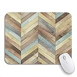 Gaming Mouse Pad Bunte Pfeil Holz Parkett Chevron Verschiedene Esche Buchenholz Boden rutschfeste Gummi Backing Computer Mousepad für Notebooks Maus M