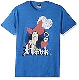 Disney Men's Peter Pan Tinkerbell Hook Pride Graphic T-Shirt, royal Heather, XXL