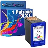 Tito-Express PlatinumSerie 1x Druckerpatrone für HP 57 XL Color Deskjet 5150 450CBI 450CI 450WBR 5145 5550 5150W 5151