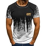 Kurzarm-T-Shirt von Herren UFC UFC Ultimate Fighting Championship T-Shirt Gym Training T-Shirt Top Style 1-XL