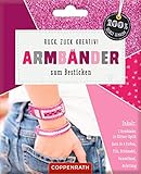 Ruck, zuck kreativ! Armbänder zum Besticken: Armbänder in Glitzer-Optik - pink (100% selbst gemacht)