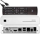 VU+ Zero HW Version 2 - 1x DVB-S2 Full-HD Sat Tuner E2 Linux Receiver, YouTube, Satellit Receiver mit Aufnahmefunktion, Kartenleser, Media Player, USB, + EasyMouse HDMI-Kabel, weiß