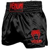 Venum Classic Thaibox Shorts, Schwarz/Rot, M