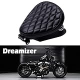 DREAMIZER Motorrad Bobber Sitz, Motorrad Solo Sitz Mit Federhalterung Grundplatte Für Sportster Achtundvierzig 48 XL883 1200 Chopper C