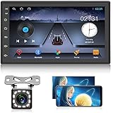 Android 2 Din GPS Auto-Stereo-Radio, 7 '' HD1080P Kapazität Touchscreen 2.5D Bildschirm Auto MP5-Player Unterstützung Bluetooth/WiFi/GPS/FM Radio/Spiegel LinkRear C
