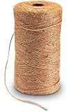 400-Meter Premium Juteband | Hochwertige Kordel zum Basteln - Jute Garn naturfaser - Verbesserte Natur Schnur zur Dekoration - Kordelband Paketschnur; Juteschnur B