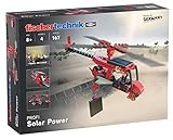 fischertechnik 559882 Profi Solar Power-das Experimentierspielzeug mit 4 Modellen wie Flugzeug, Helikopter, Windrad und Karussell zum Thema Solarenergie-für Kinder ab 8 J