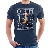 O Kim All Ye Faithful Kardashian Christmas Knit Men's T-S