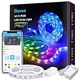 Govee WiFi LED Strip 5m, Smart RGB LED Streifen, App-steuerung, Farbwechsel, Musik Sync, funktioniert mit Alexa und Goog