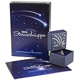 4you Design Meine Sternschnuppe in Geschenkbox mit Grußkarte (Geschenkset) - Meteorite - Geschenkidee für sie & ihn - Geburstagsgeschenk Geschenk zur Taufe & Geb