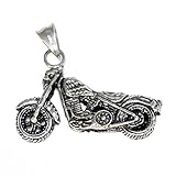 Anhänger Motorrad mit Totenkopf Skull Biker E