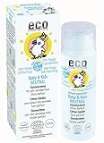 eco cosmetics Baby Sonnencreme LSF50+ neutral, wasserfest, vegan, ohne Mikroplastik, Naturkosmetik für Gesicht und Körper, 1 x 50