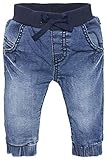 Noppies Unisex - Baby Jeans U Comfort, Einfarbig, Gr. 56, Blau (Stone Wash C295)