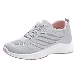 Eaylis Damen Outdoor Mesh Lace-Up Sportschuhe Runing Atmungsaktive Turnschuhe, Sneaker Atmungsaktiv Turnschuhe Leicht Sportschuhe Laufschuhe Straßenlaufschuhe F