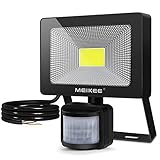 MEIKEE 20W LED Strahler mit Bewegungsmelder 2000LM Superhell LED Fluter IP66 Wasserdicht Außenstrahler Außenleuchte Scheinwerfer Licht Wandleuchte für Garten Garage Sportplatz H