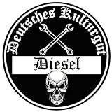 Diesel Deutsches Kulturgut Auto Aufkleber Sticker Feinstaub Umwelt Plakette JDM Tuning TÜV LKW Lustig Fun 2 Stück! Umweltzone Fahrverbot Diesel-Fahrzeug