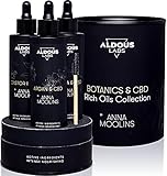 Beauty-Geschenkset: 100% Reines Rizinusöl, Arganöl und Jojobaöl mit CBD | Kaltgepresst, Vegan | Erweiterte Formel | Wimpern, Haare, Haut | Botanics & CBD