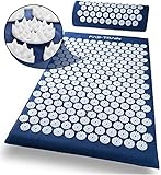 Fas-Train® Akupressurmatte 66x41x2,5cm - Hochwertige Massagematte zur Muskelentspannung - Premium Relaxing Mat - Akupressur Faszienmatte für verbesserte Durchblutung