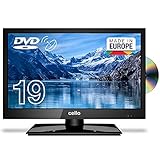 Cello C1920FSDE 19' (47 cm Diagonale) HD Ready LED TV mit eingebautem DVD Player und DVBT2 S2 Triple T