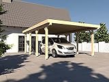 Carport Flachdach AVUS XIV 400 x 600 cm KVH Bausatz Konstruktionsvollholz F