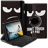 Tablet Hülle kompatibel für Medion Lifetab Education P10912 Tasche Schutzhülle Bluetooth Case Universal Keyboard Cover 360° Drehbar praktische Standfunktion, Farbe:Motiv 4