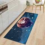 Küche Teppich Fußmatte Home Weihnachten Schlafzimmer Teppich Korridor Kinderzimmer Bodenmatte Badezimmer Rutschfester Teppich NO.18 50X80