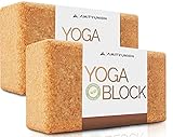 AMITYUNION DAS original Yogablock 2er Set - 100% Natur - Hatha Klotz auch für Anfänger Meditation & Pilates, Fitness Zubehör Hilfsmittel für Joga, Rücken, Yoga Blocks 65 mm 2er Pack…