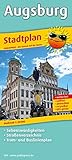 Stadtplan Augsburg: Mit Sehenswürdigkeiten, Straßenverzeichnis, Tram- und Buslinienplan, wetterfest, reißfest, abwischbar, GPS-genau. 1 : 20 000