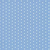 20 Servietten weiße Mini-Punkte auf hellblau/gepunktet/Muster/zeitlos 33x33