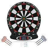 AYNEFY Dartboard Darts,Dartscheibe1pc Professional elektronische hängende Dartscheibe LCD Scoring Indicator Dart Spiel mit 6pcs D