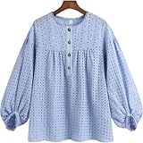 Qinvern Damen-Trend-Hohldruck-Rundhalspullover, locker, lässig, bequem, All-Match-Oberteil im europäischen und amerikanischen Stil M