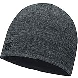 Buff Lightweight Merino Wool Hat Mütze, Solid Grey, one S